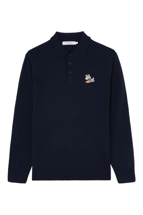 Dressed Fox Patch Polo Sweater